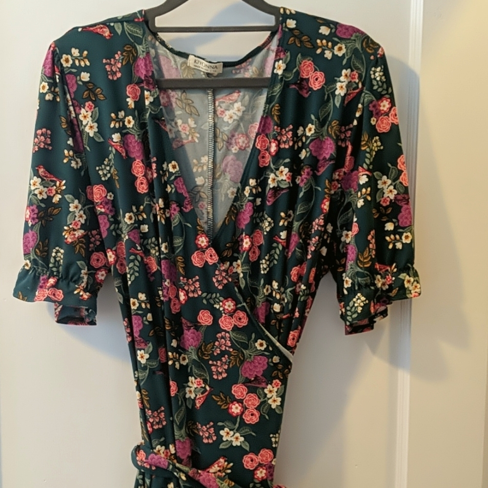Kiyonna midi wrap dress